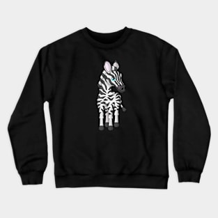 Zany Zebra Crewneck Sweatshirt